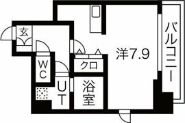 エイペックス四天王寺Iの間取り画像