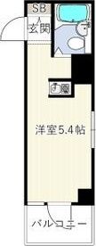 パークサイド上本町駅前の間取り画像