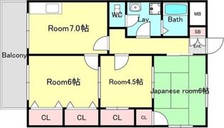 アルコーレ山手の間取り画像