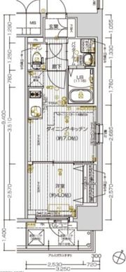 エスリード弁天町グロリアの間取り画像