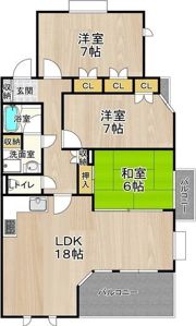 CITY SPIRE夕陽丘の間取り画像