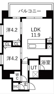 スプランディッド玉造の間取り画像