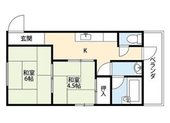 桃園マンションの間取り画像