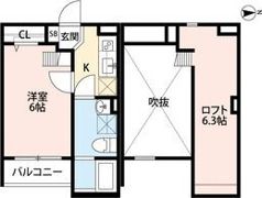 メゾンショコラE（メゾンショコライー）の間取り画像