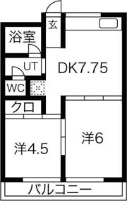 コーポ三樹の間取り画像