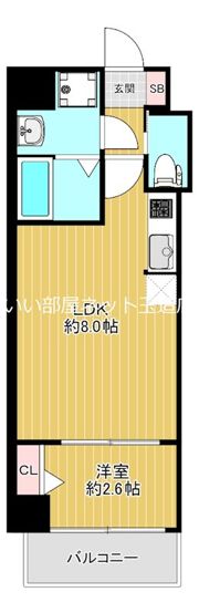 スワンズシティ大阪クレアストの間取り画像