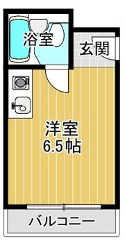 比枝コーポラス徳庵の間取り画像