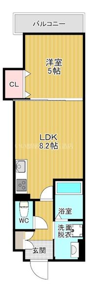 クリエオーレ中川東の間取り画像