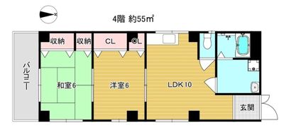 セレッソプラーサ中川の間取り画像