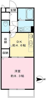 シャンブルの間取り画像