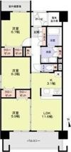レシオ安堂寺の間取り画像