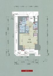 プレサンス難波EASTモダニティの間取り画像