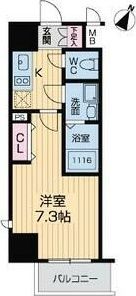 グランルージュ中之島南の間取り画像