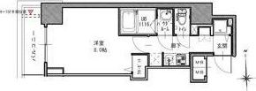 S-RESIDENCE谷町五丁目の間取り画像