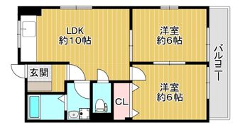 カームハイツの間取り画像