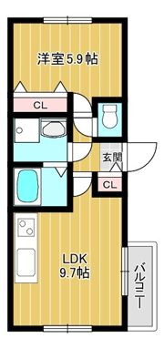 Abode壱番館の間取り画像