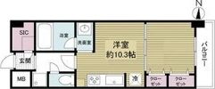 KDX堺筋本町レジデンスの間取り画像