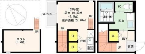 La Fonte滝井の間取り画像