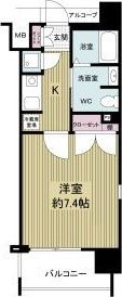 フォレシティ肥後橋の間取り画像