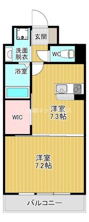 グランデカワノシャーメゾンの間取り画像