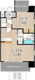 CITY SPIRE西中島の間取り画像
