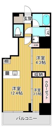 アーバネックス谷町四丁目の間取り画像