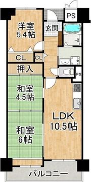 南海グランドコート住之江公園の間取り画像