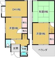 御崎貸家の間取り画像