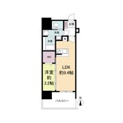 セレニテ堺筋本町プリエの間取り画像
