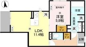 La Coeur北島の間取り画像