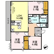 D-room南住吉 マリキータの間取り画像