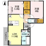 クレセント司の間取り画像