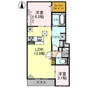 Clashist平野西Eastの間取り画像