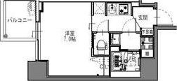 S-RESIDENCE難波大国町Deuxの間取り画像