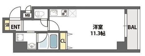 アビテ北御堂の間取り画像
