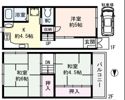 長吉六反3丁目一戸建の間取り画像
