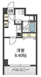 モンサンミッシェル北浜の間取り画像