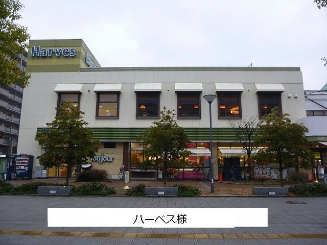 近くのハーベスまで750m(徒歩10分)