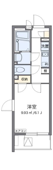 クレイノ朝潮橋の間取り画像