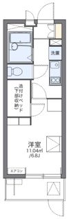 レオパレスポートサイド弁天の間取り画像