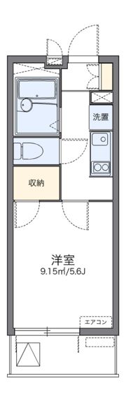レオパレスナニワシティーの間取り画像