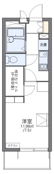 レオパレスパサートの間取り画像