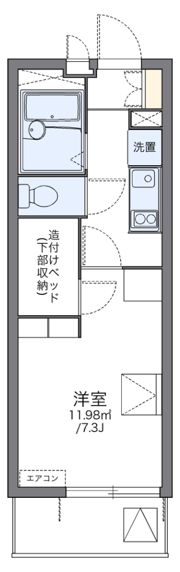 レオパレスパサートの間取り画像