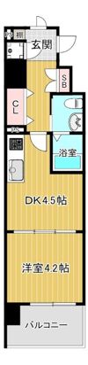 レジュールアッシュ京橋CROSSIIの間取り画像