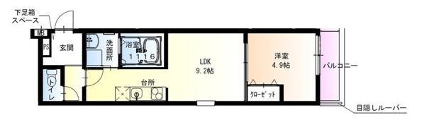 フジパレス城東東中浜II番館の間取り画像