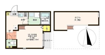 グラヴィオラ桃谷の間取り画像