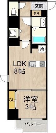 ノーブルコート堺筋本町の間取り画像