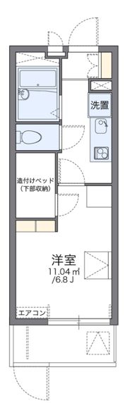 レオパレスタカセの間取り画像