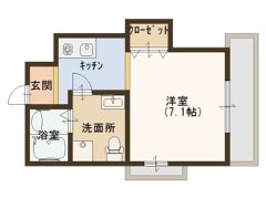 BlueBee玉造（ブルービー玉造）の間取り画像