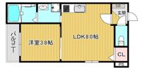 サフィール ロジェ大阪城公園の間取り画像